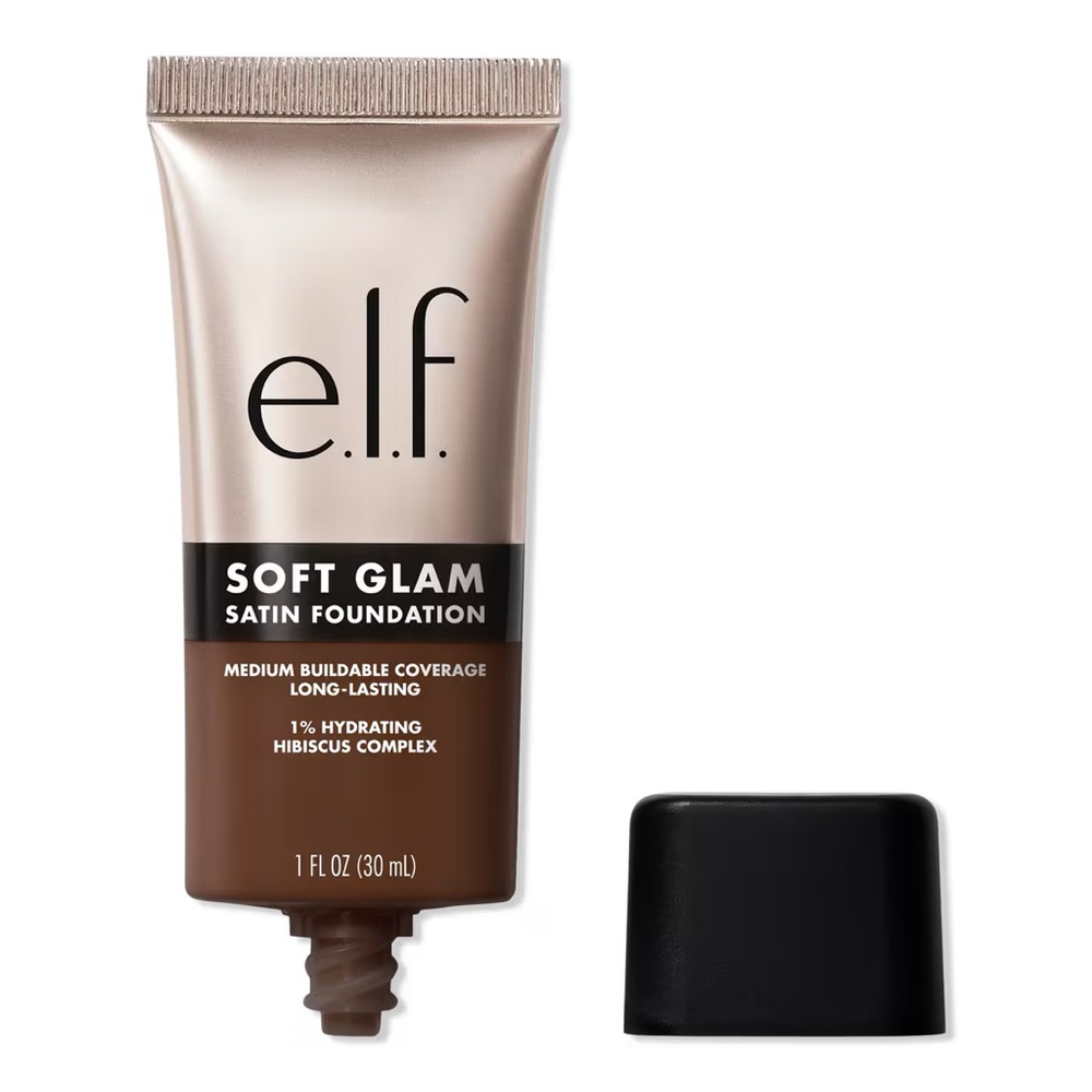 e.l.f. Soft Glam Satin Foundation - 63 Rich Warm, NEW